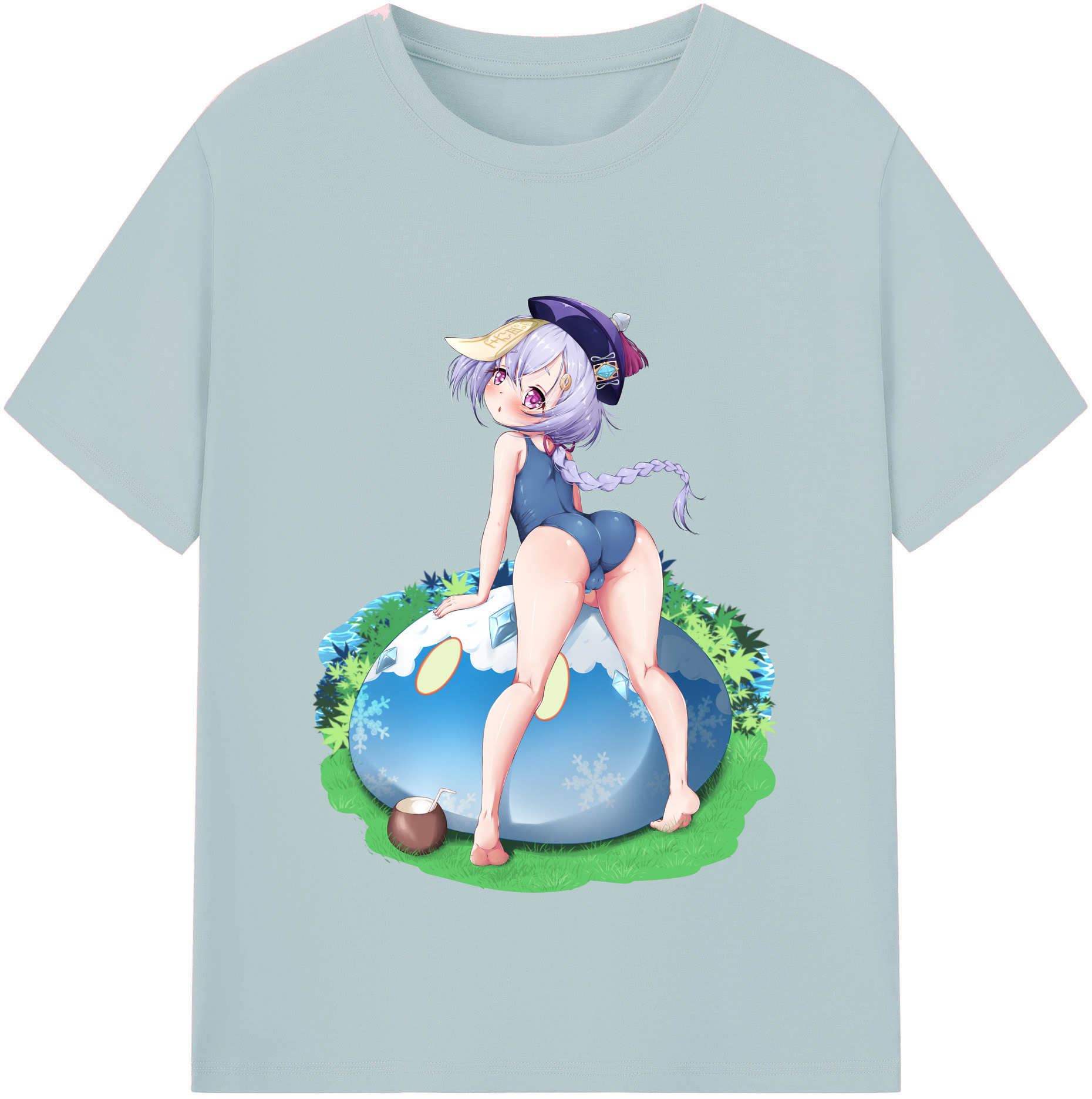 げんし神 七七 なな  genshin Nana 綿100％半袖Tシャツ（フロントプリント）